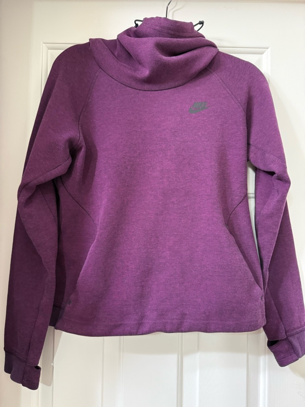 Nike Heathered Purple Cowl Neck Pullover